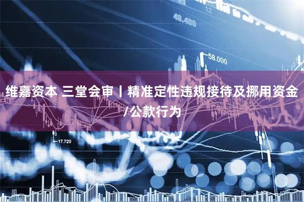 维嘉资本 三堂会审丨精准定性违规接待及挪用资金/公款行为