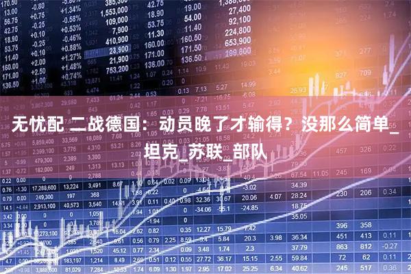 无忧配 二战德国：动员晚了才输得？没那么简单_坦克_苏联_部队