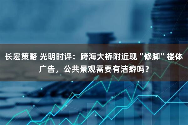 长宏策略 光明时评：跨海大桥附近现“修脚”楼体广告，公共景观需要有洁癖吗？