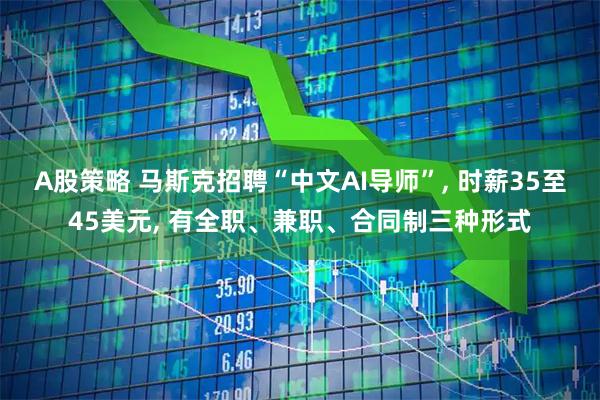 A股策略 马斯克招聘“中文AI导师”, 时薪35至45美元, 有全职、兼职、合同制三种形式